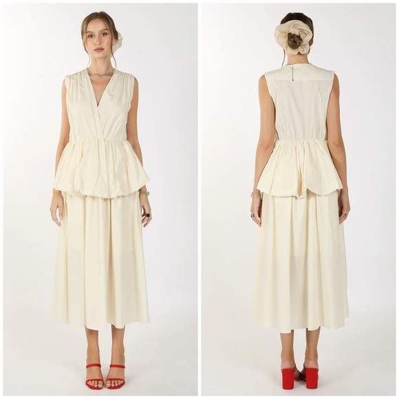 Beulah Dresses & Skirts - Beulah Style Sleeveless Waist Ruffle Maxi Dress Size S